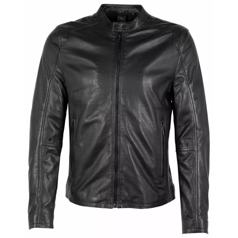 Geaca de Piele Barbati Gipsy Neagra G2MAlim SF LABRIV – IMBRACAMINTE