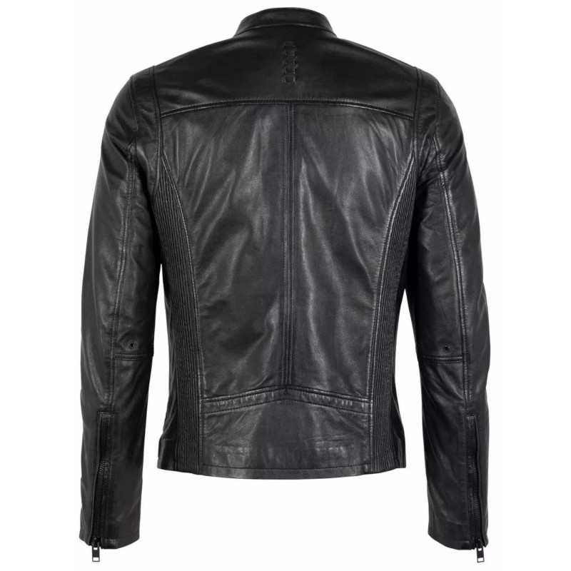 Geaca de Piele Barbati Gipsy Neagra G2MAlim SF LABRIV – IMBRACAMINTE