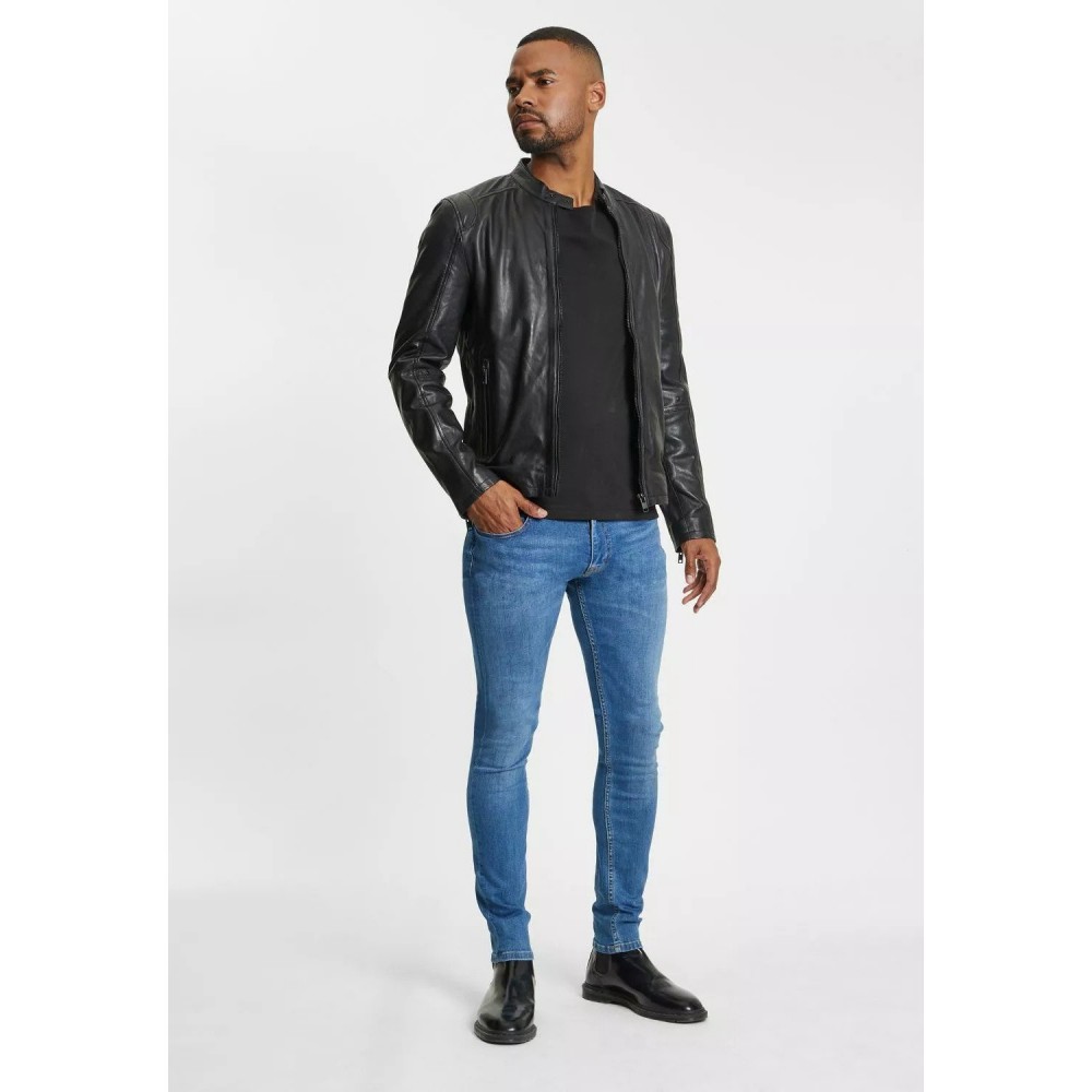 Geaca de Piele Barbati Gipsy Neagra G2MAlim SF LABRIV Geaca de Piele Barbati Gipsy Neagra G2MAlim SF LABRIV - readytowear.ro