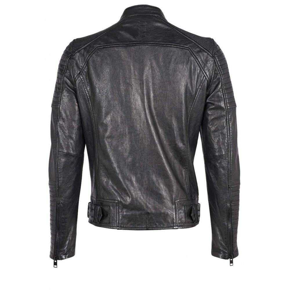 Geaca de Piele Barbati Gipsy Neagra G2MBerin SF NSLVV geci de piele - readytowear.ro
