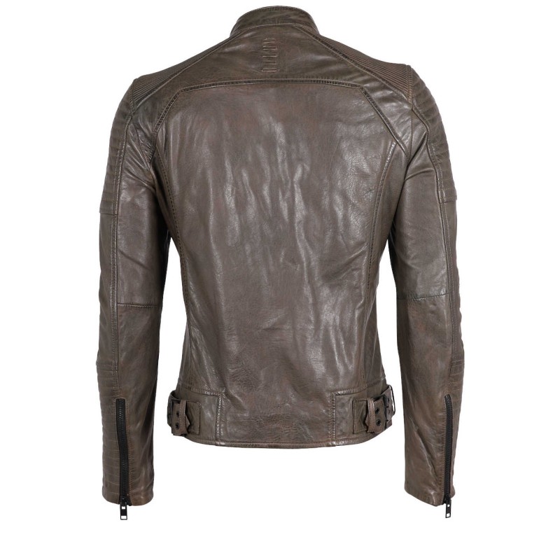 Geaca de Piele Barbati Gipsy Olive Inchis G2MBerin SF NSLVV – IMBRACAMINTE