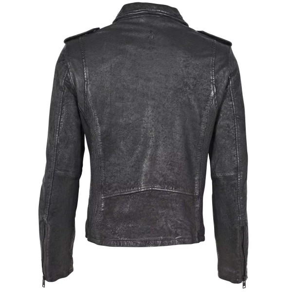 Geaca de Piele Barbati Gipsy Neagra G2MBrennon – IMBRACAMINTE — fotografia 2
