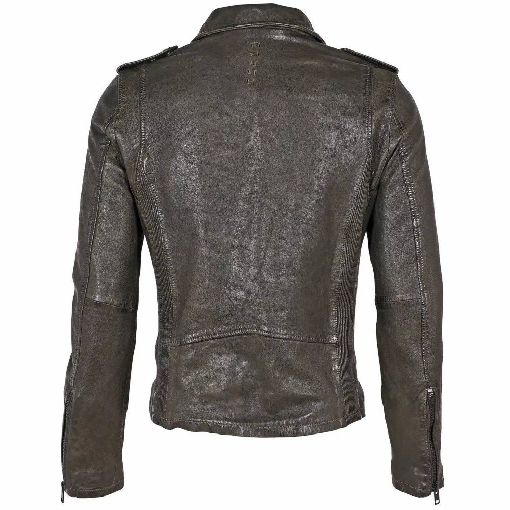 Geaca de Piele Barbati Gipsy Olive Inchis G2MBrennon SF LCOUNTV Geaca de Piele Barbati Gipsy Olive Inchis G2MBrennon SF LCOUNTV - readytowear.ro