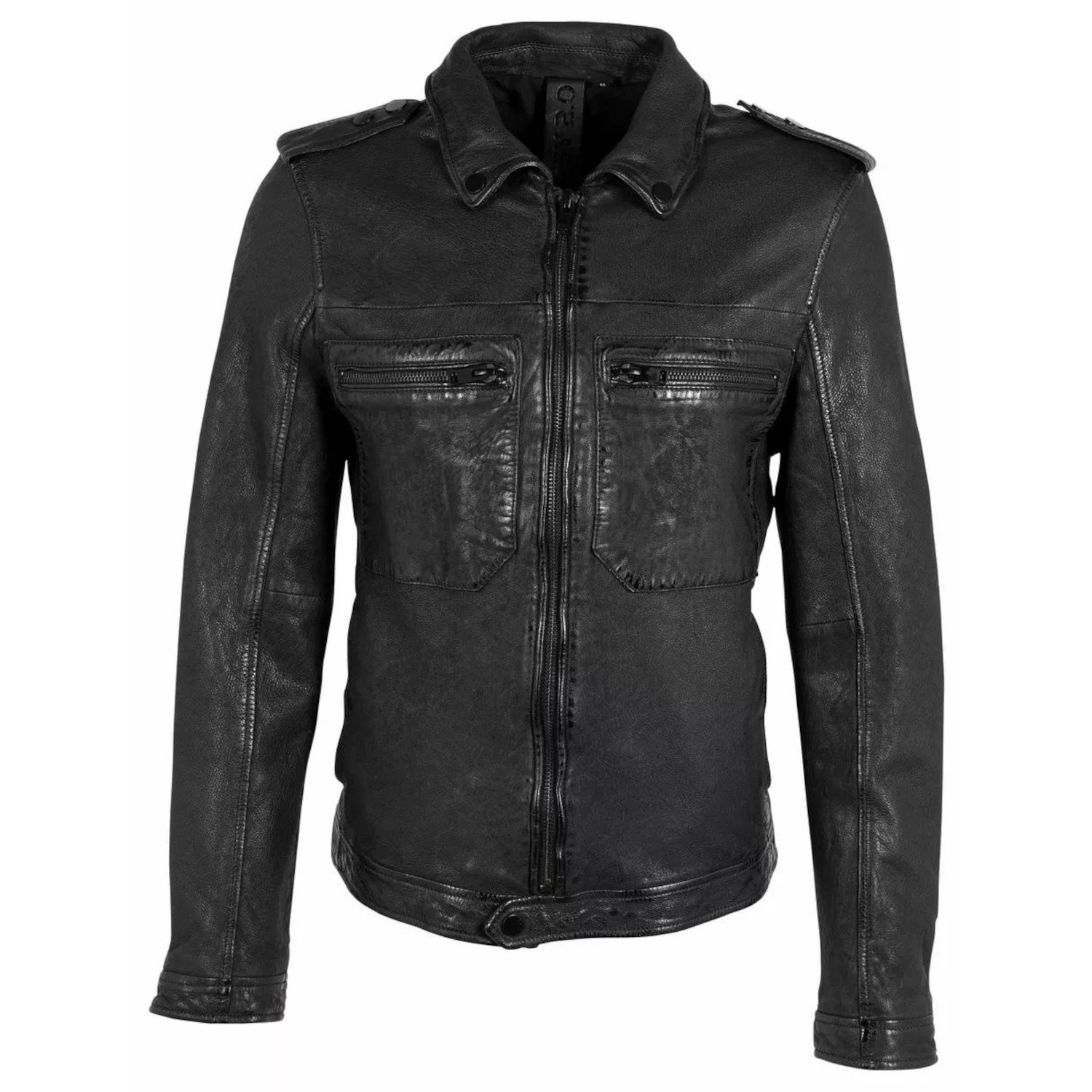 Geaca de Piele Barbati Gipsy Neagra G2MBrenton – IMBRACAMINTE