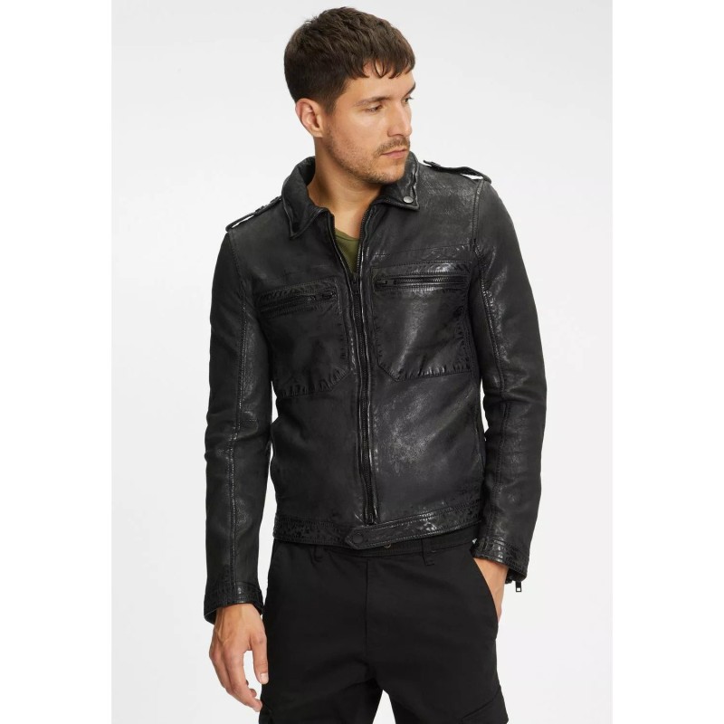 Geaca de Piele Barbati Gipsy Neagra G2MBrenton – IMBRACAMINTE Geaca de Piele Barbati Gipsy Neagra G2MBrenton – IMBRACAMINTE