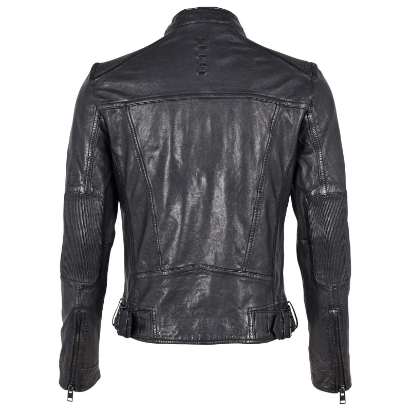 Geaca de Piele Barbati Gipsy Neagra G2MByran – IMBRACAMINTE