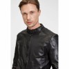 Geaca de Piele Barbati Gipsy Neagra G2MByran - readytowear.ro