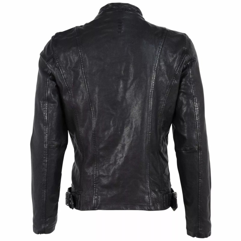Geaca de Piele Barbati Gipsy Neagra G2MCadan – Black Friday