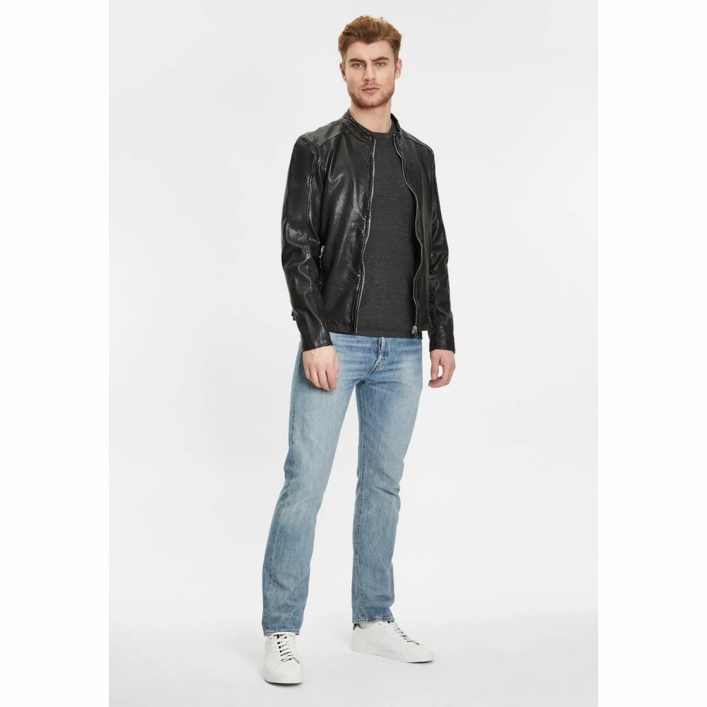 Geaca de Piele Barbati Gipsy Neagra G2MCadan Geaca de Piele Barbati Gipsy Neagra G2MCadan - readytowear.ro