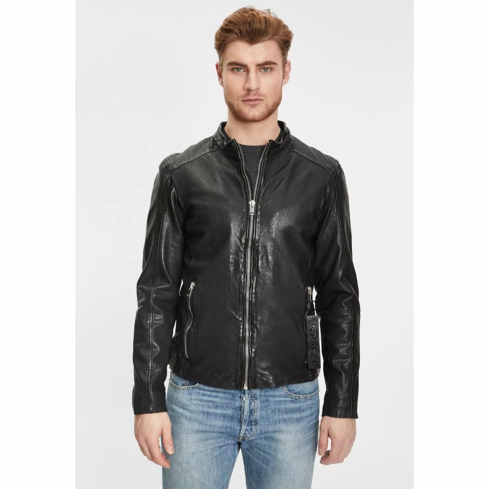 Geaca de Piele Barbati Gipsy Neagra G2MCadan Geaca de Piele Barbati Gipsy Neagra G2MCadan - readytowear.ro