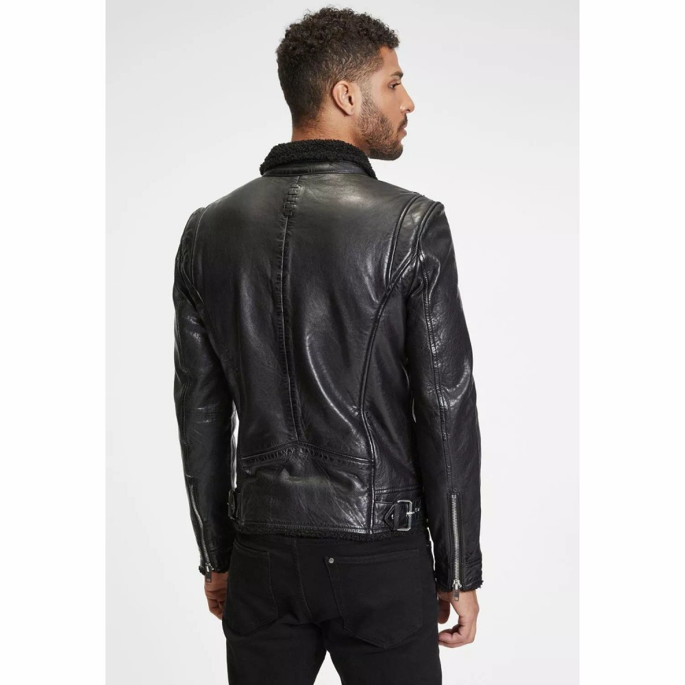 Cojoc de Piele Barbati Gipsy Neagra G2MCoyn Cojoc de Piele Barbati Gipsy Neagra G2MCoyn - readytowear.ro