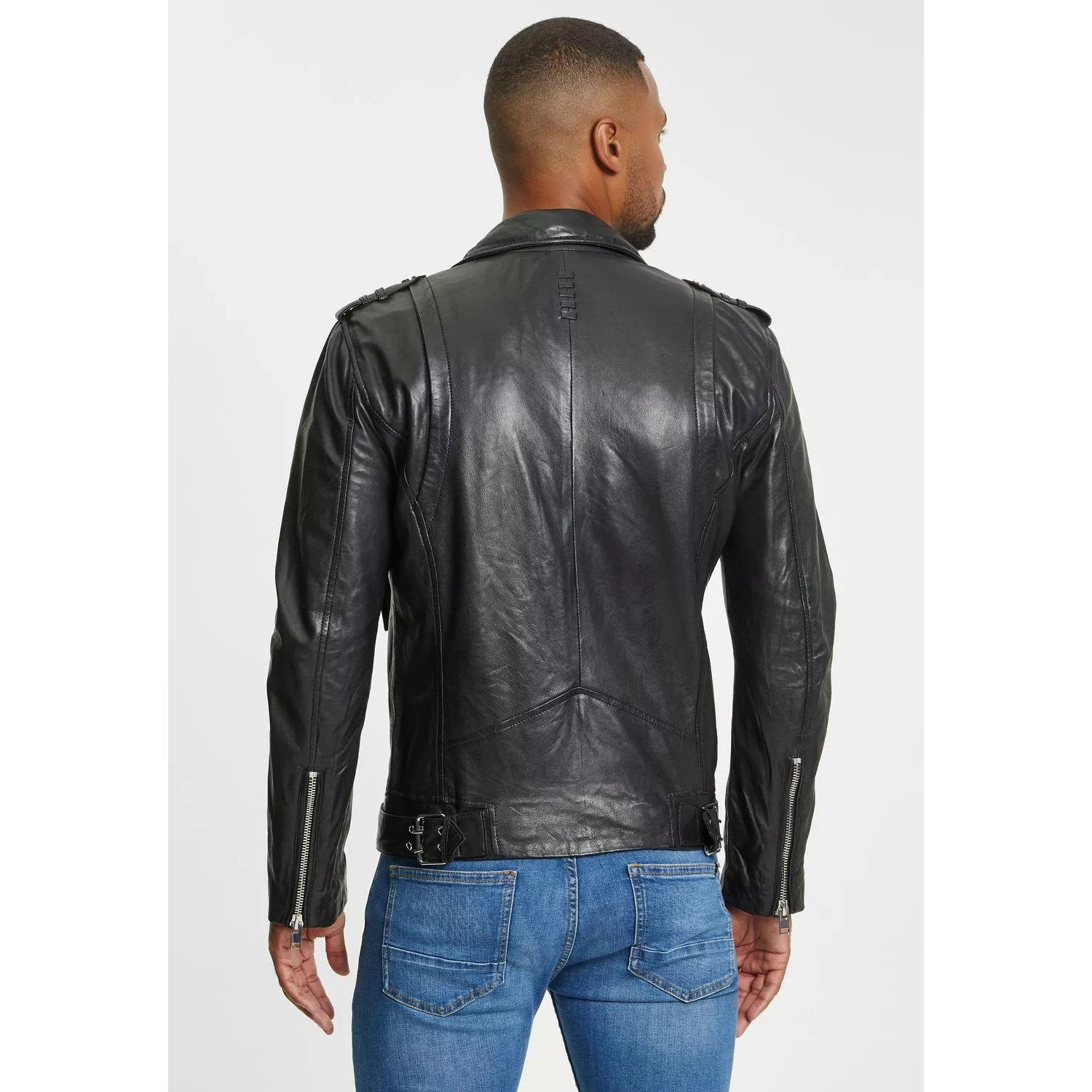 Geaca de Piele Barbati Gipsy Neagra G2MCrail – IMBRACAMINTE