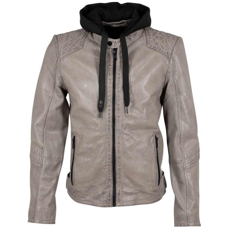 Geaca de Piele Barbati Gipsy Gri Deschis G2MDaryon – Geci de Piele