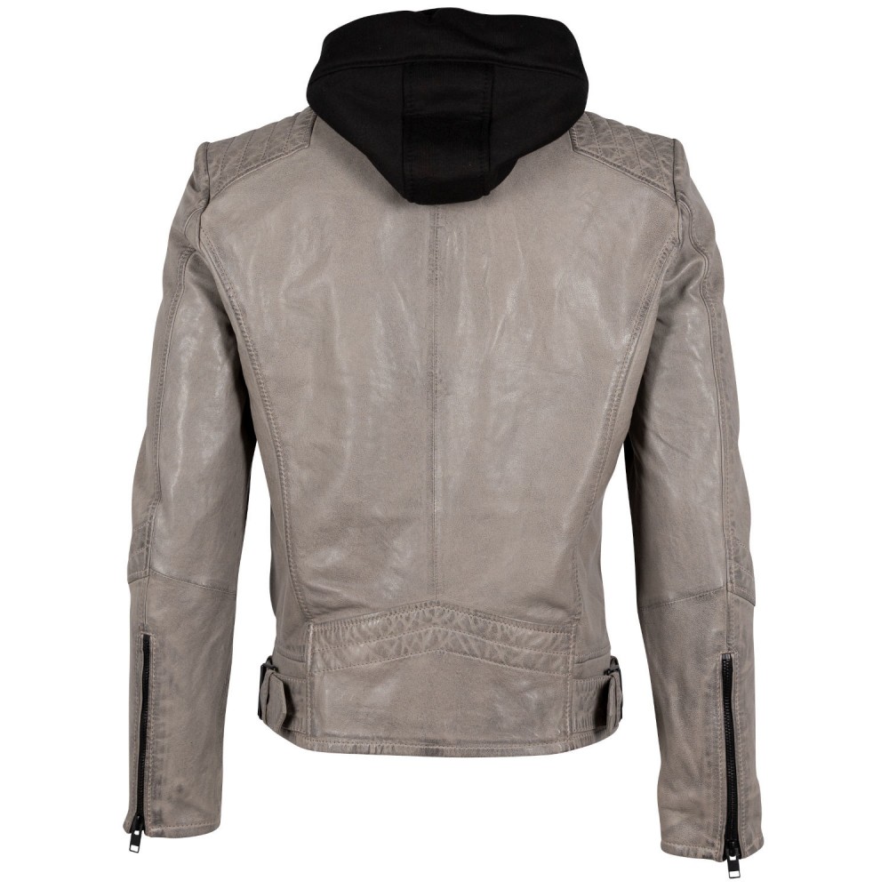 Geaca de Piele Barbati Gipsy Gri Deschis G2MDaryon Geaca de Piele Barbati Gipsy Gri Deschis G2MDaryon - readytowear.ro