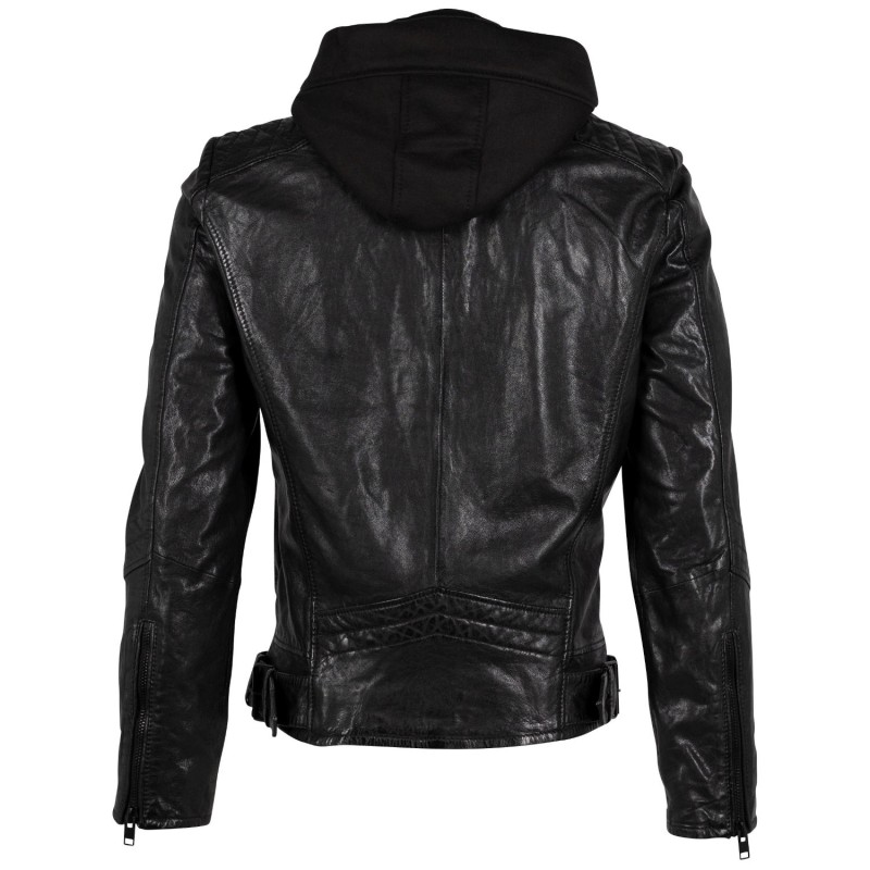 Geaca de Piele Barbati Gipsy Neagra G2MDaryon – Geci de Piele