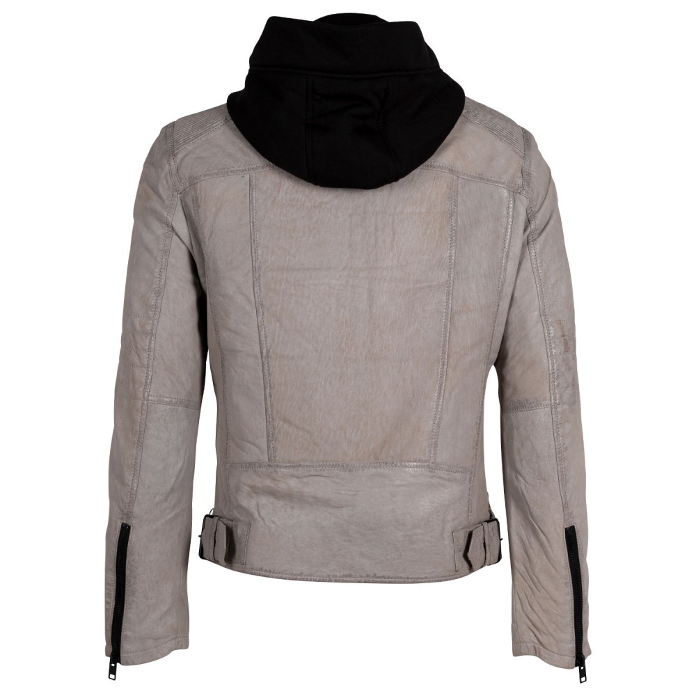 Geaca de Piele Barbati Gipsy Gri Deschis G2MDayto Geaca de Piele Barbati Gipsy Gri Deschis G2MDayto - readytowear.ro