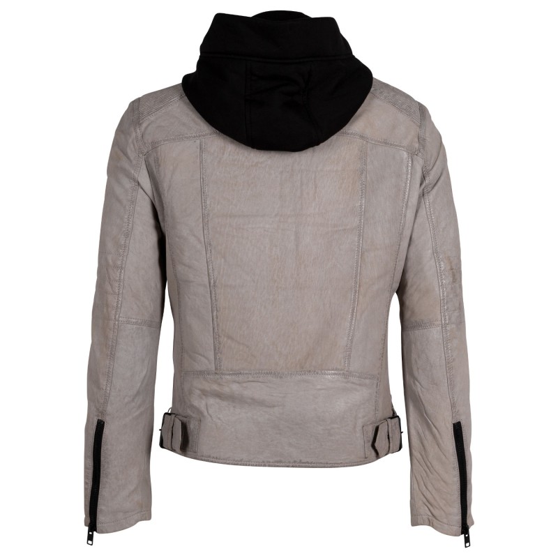 Geaca de Piele Barbati Gipsy Gri Deschis G2MDayto – IMBRACAMINTE