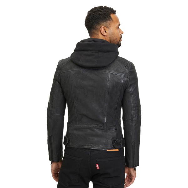 Geaca de Piele Barbati Gipsy Neagra G2MDayto – IMBRACAMINTE — fotografia 2