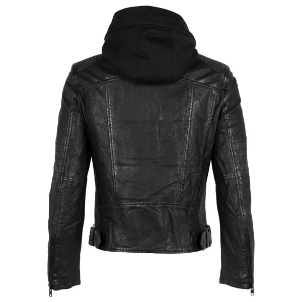 Geaca de Piele Barbati Gipsy Neagra G2MDayto – IMBRACAMINTE — fotografia 4