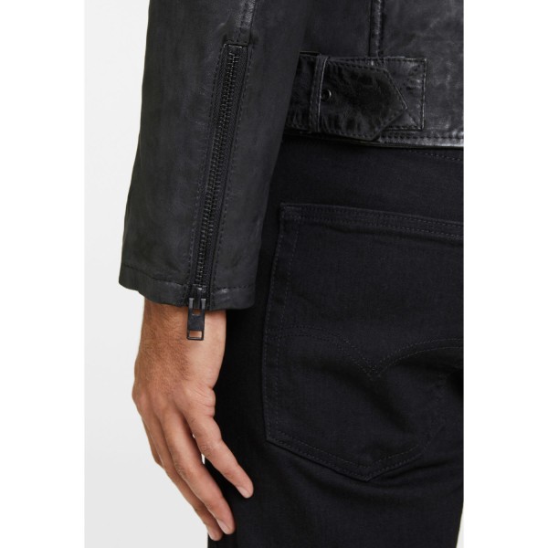 Geaca de Piele Barbati Gipsy Neagra G2MDayto – IMBRACAMINTE — fotografia 7