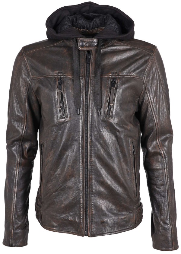 Geaca de Piele Barbati Gipsy Neagra G2MDyvon – IMBRACAMINTE — fotografia 1