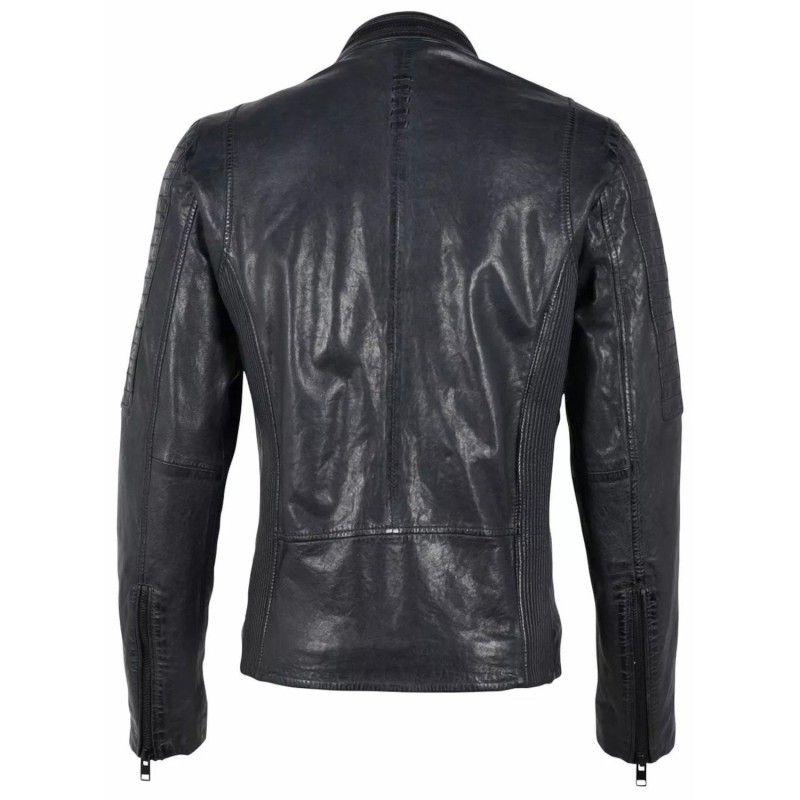 Geaca de Piele Barbati Gipsy Bleumarin G2MEmrys – Black Friday