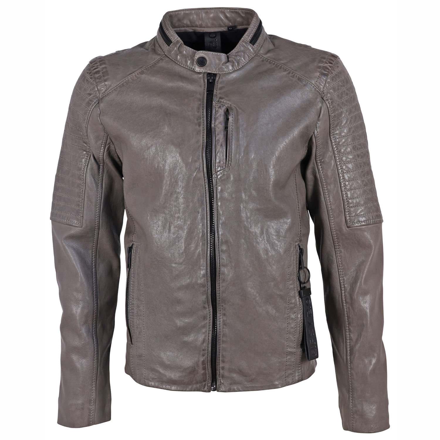 Geaca de Piele Barbati Gipsy Gri G2MEmrys – IMBRACAMINTE Geaca de Piele Barbati Gipsy Gri G2MEmrys – IMBRACAMINTE