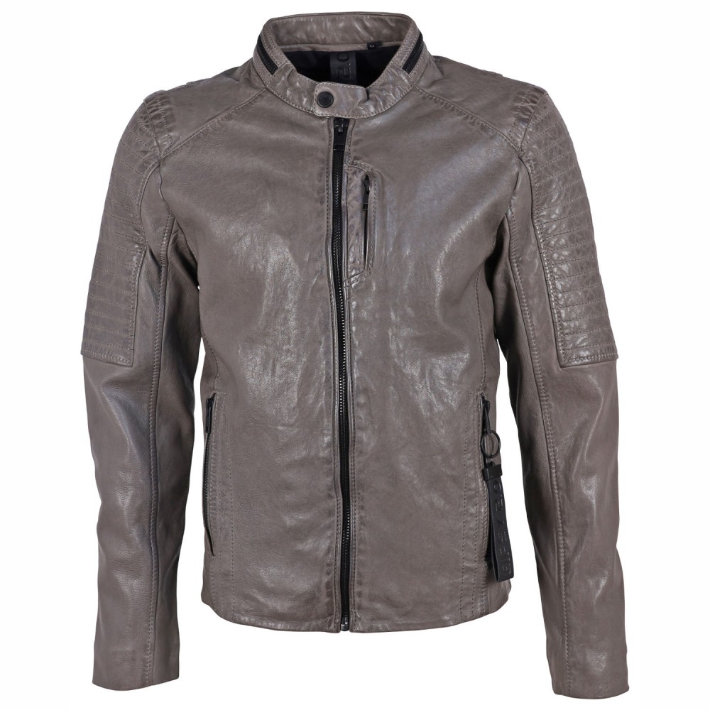 Geaca de Piele Barbati Gipsy Gri G2MEmrys - readytowear
