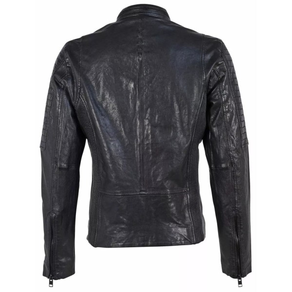 Geaca de Piele Barbati Gipsy Neagra G2MEmrys – Black Friday — fotografia 2