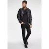 Geaca de Piele Barbati Gipsy Neagra G2MEmrys - readytowear.ro