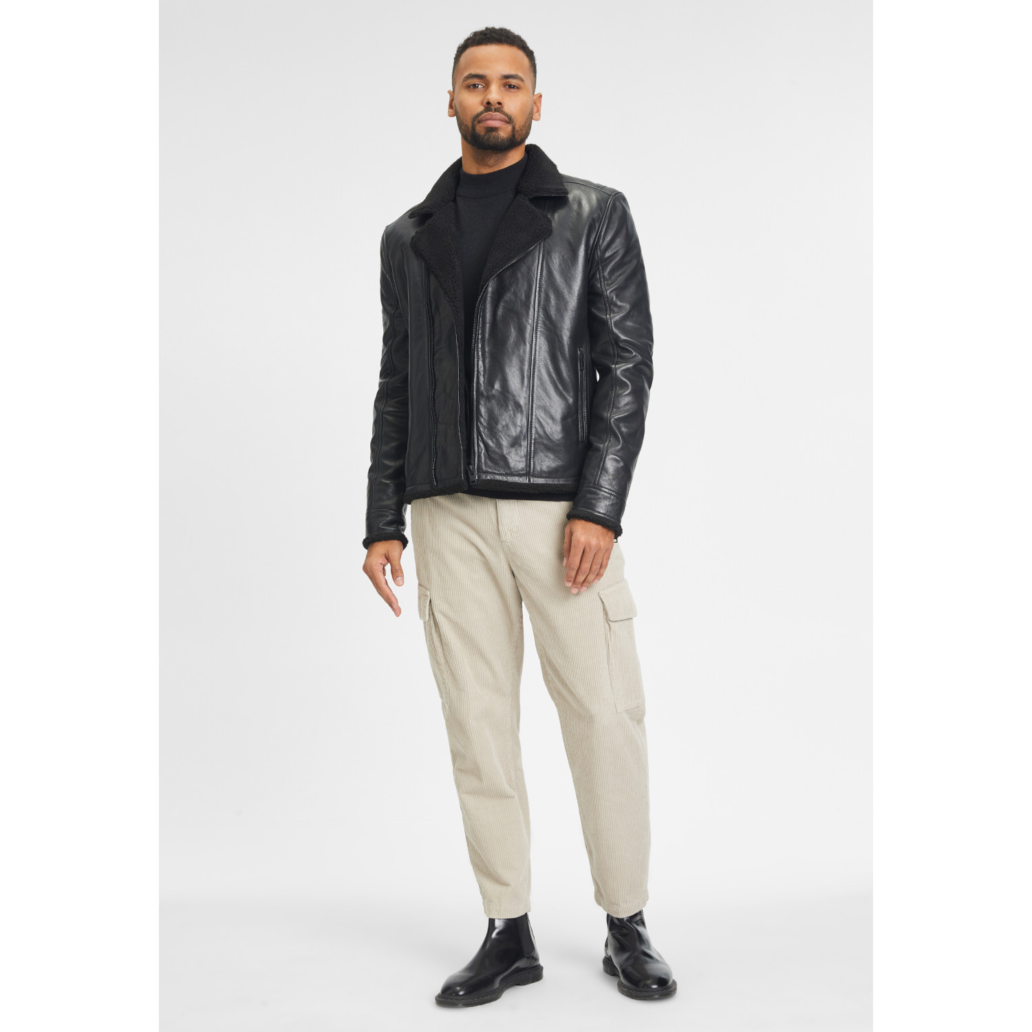 Geaca de Iarna din Piele Barbati Gipsy Neagra G2MEnno – Black Friday Geaca de Iarna din Piele Barbati Gipsy Neagra G2MEnno – Black Friday