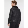 Geaca de Piele Barbati Gipsy Neagra G2MFairan – Black Friday