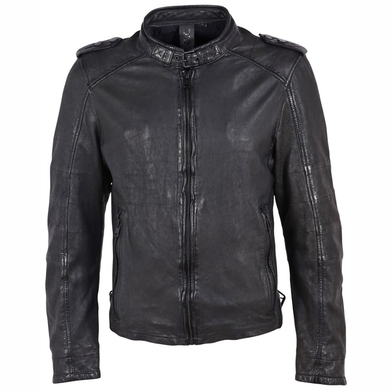 Geaca de Piele Barbati Gipsy Neagra G2MGivan – IMBRACAMINTE