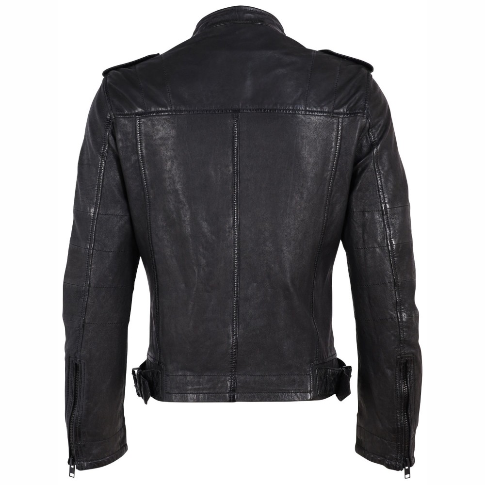 Geaca de Piele Barbati Gipsy Neagra G2MGivan Geaca de Piele Barbati Gipsy Neagra G2MGivan - readytowear.ro