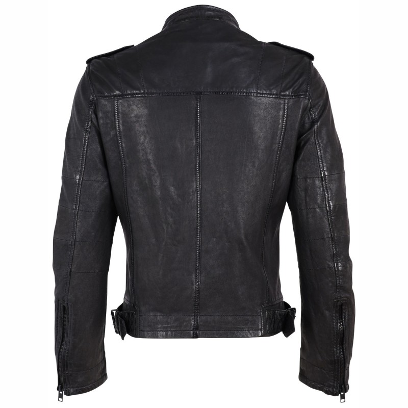 Geaca de Piele Barbati Gipsy Neagra G2MGivan – IMBRACAMINTE