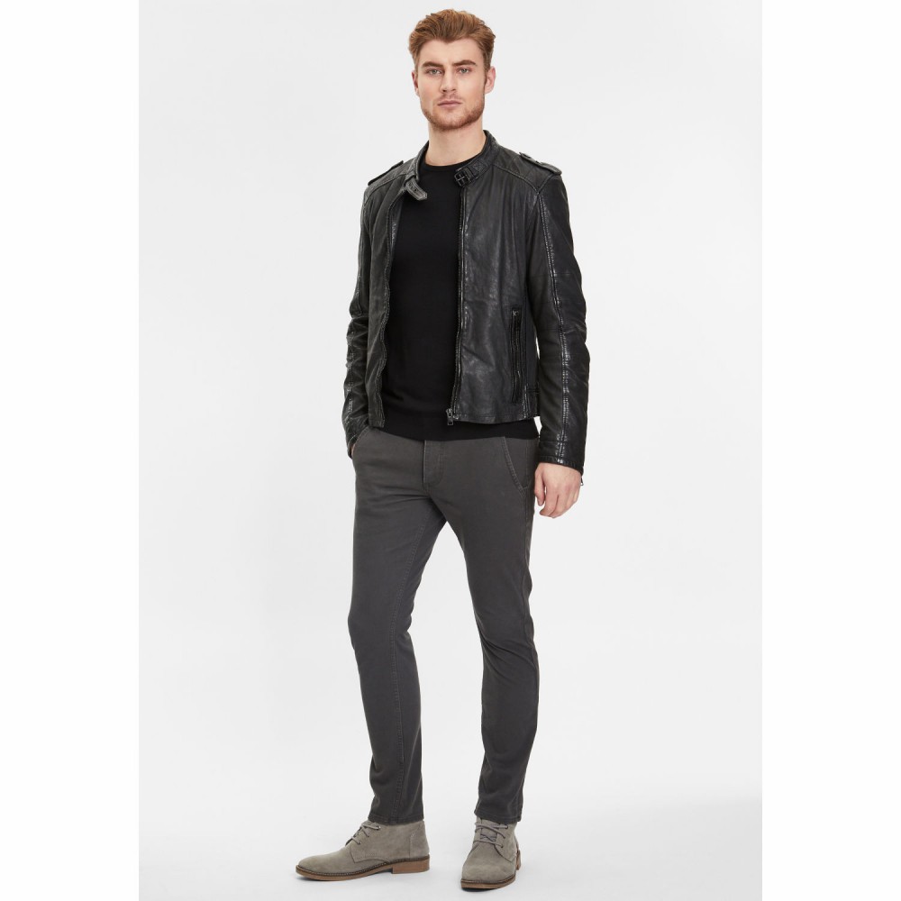 Geaca de Piele Barbati Gipsy Neagra G2MGivan Geaca de Piele Barbati Gipsy Neagra G2MGivan - readytowear.ro
