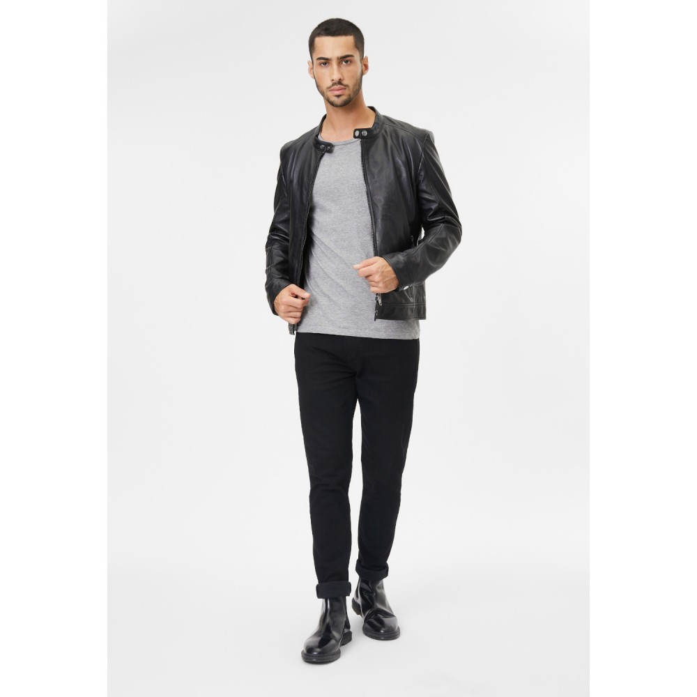 Geaca de Piele Barbati Gipsy Neagra G2MIgnacy Geaca de Piele Barbati Gipsy Neagra G2MIgnacy - readytowear.ro