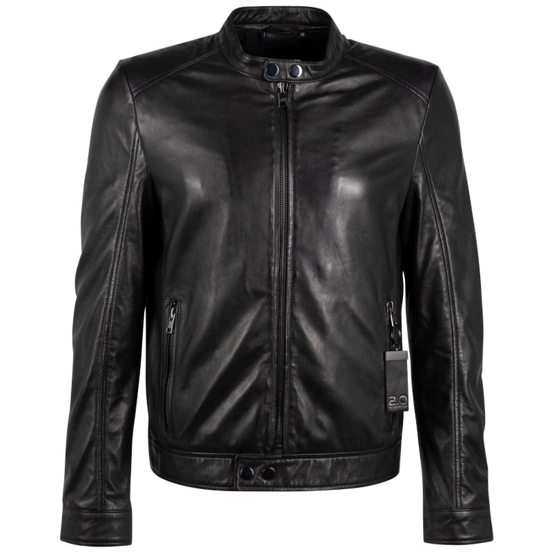 Geaca de Piele Barbati Gipsy Neagra G2MIgnacy – Geci de Piele