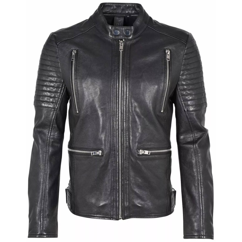 Geaca de Piele Barbati Gipsy Neagra G2MJamis – IMBRACAMINTE