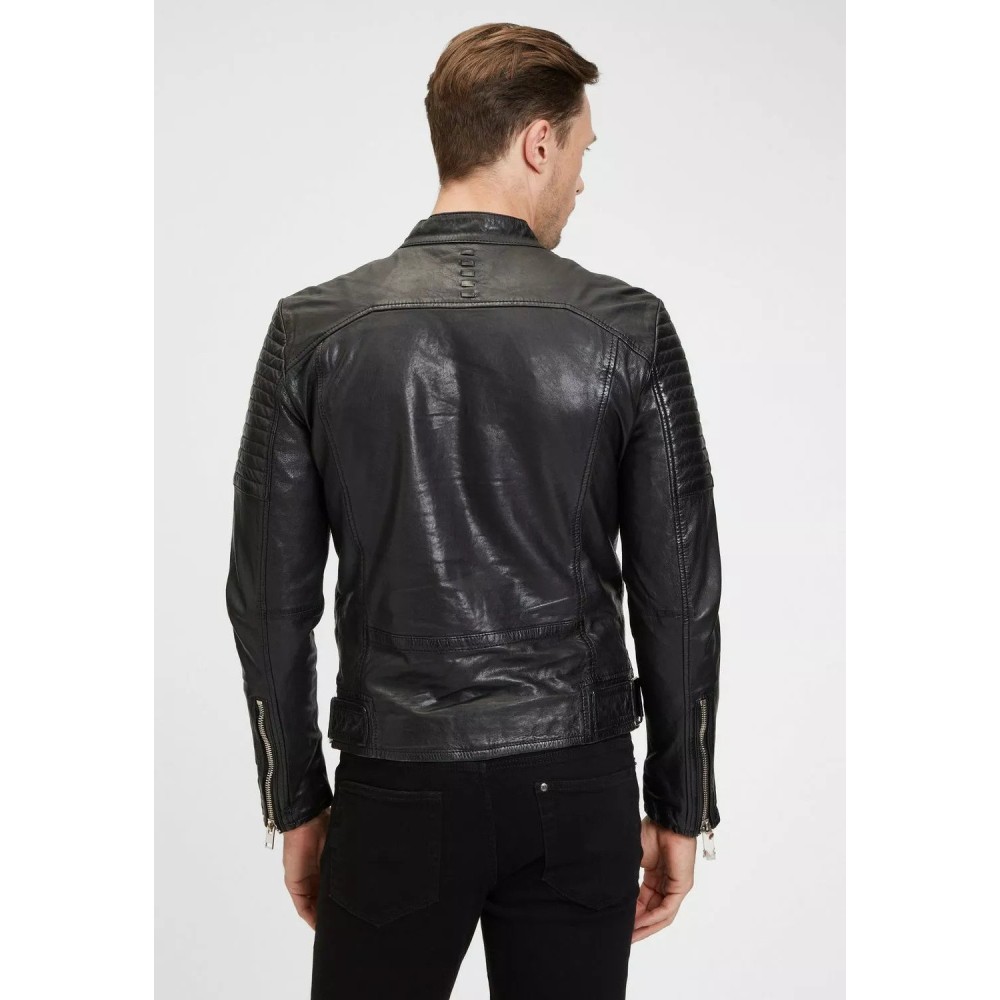 Geaca de Piele Barbati Gipsy Neagra G2MJamis SF LAROV geci de piele - readytowear.ro