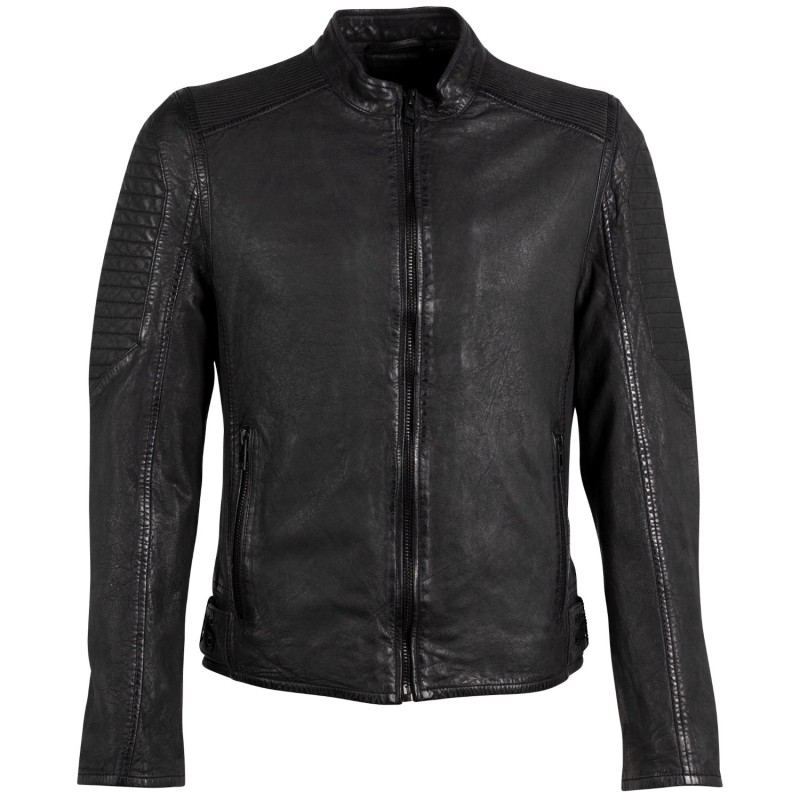 Geaca de Piele Barbati Gipsy Neagra G2MJorin – IMBRACAMINTE