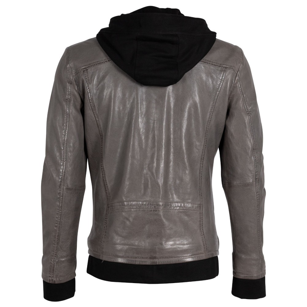 Geaca de Piele Barbati Gipsy Gri G2MKailan Geaca de Piele Barbati Gipsy Gri G2MKailan - readytowear.ro