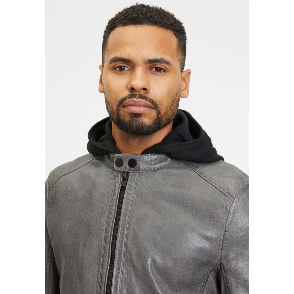 Geaca de Piele Barbati Gipsy Gri G2MKailan Geaca de Piele Barbati Gipsy Gri G2MKailan - readytowear.ro