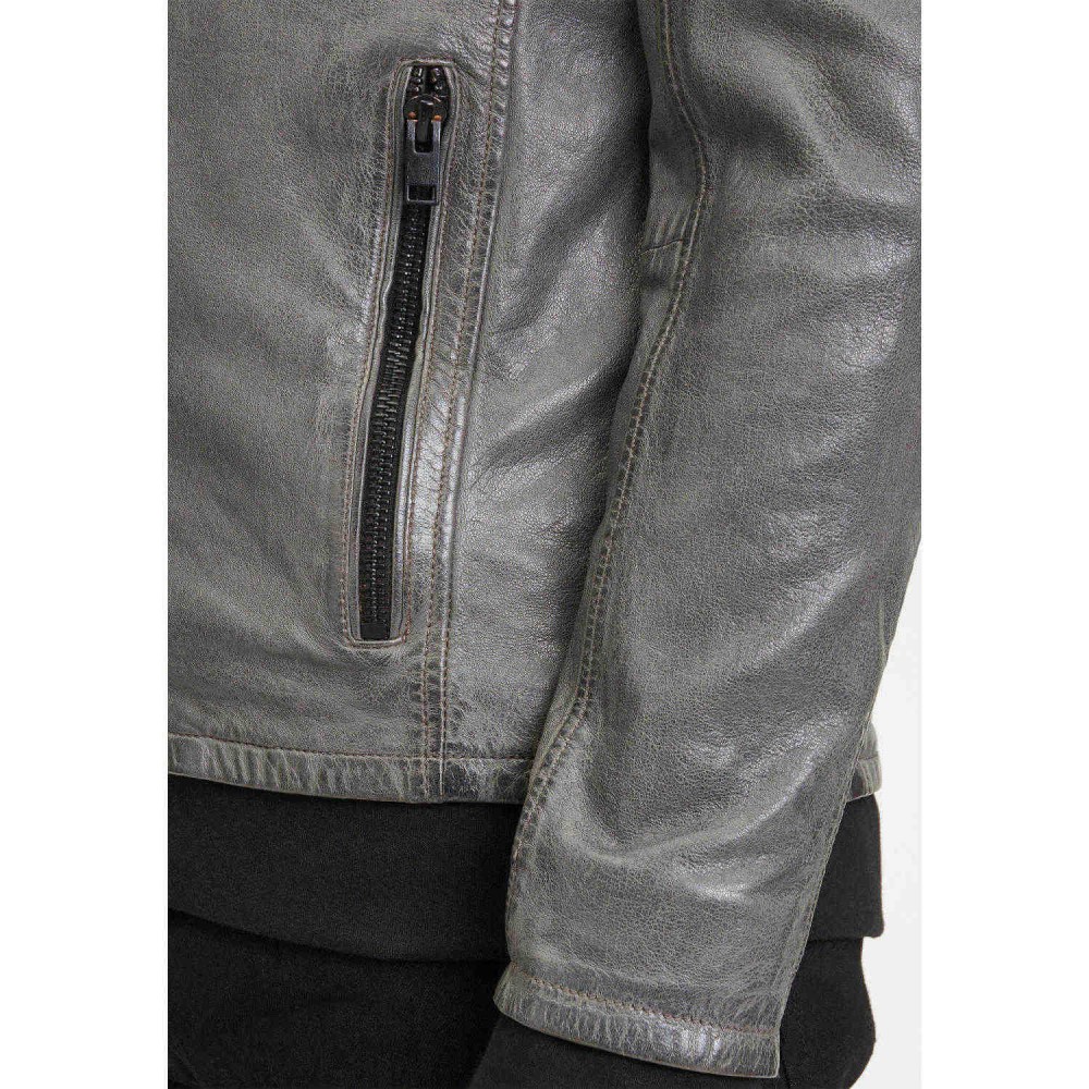 Geaca de Piele Barbati Gipsy Gri G2MKailan Geaca de Piele Barbati Gipsy Gri G2MKailan - readytowear.ro