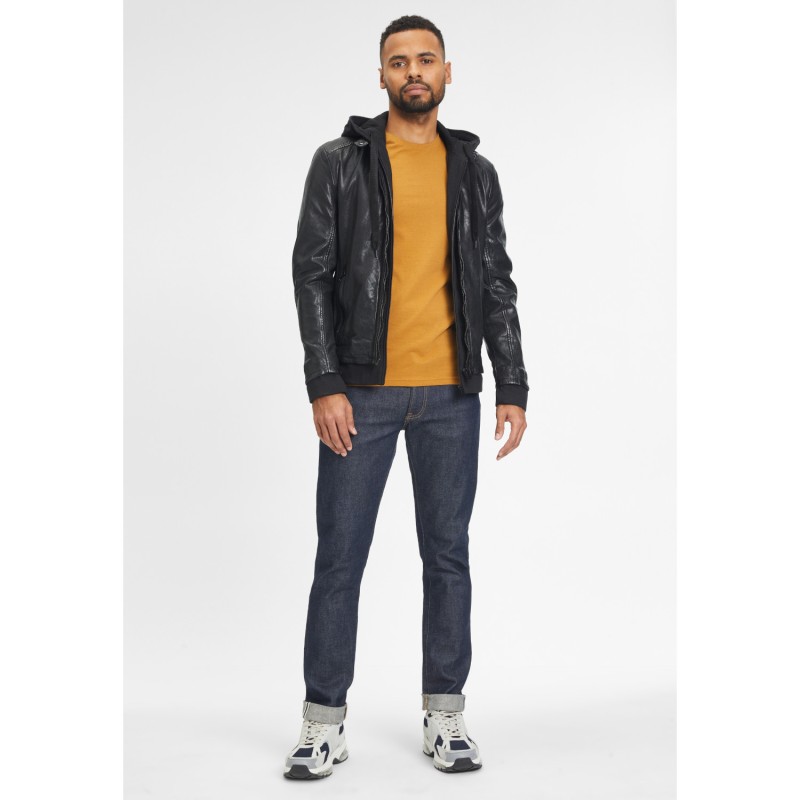 Geaca de Piele Barbati Gipsy Neagra G2MKailan – Black Friday