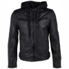 Geaca de Piele Barbati Gipsy Neagra G2MKayto - readytowear.ro