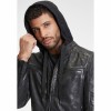 Geaca de Piele Barbati Gipsy Neagra G2MKayto - readytowear.ro