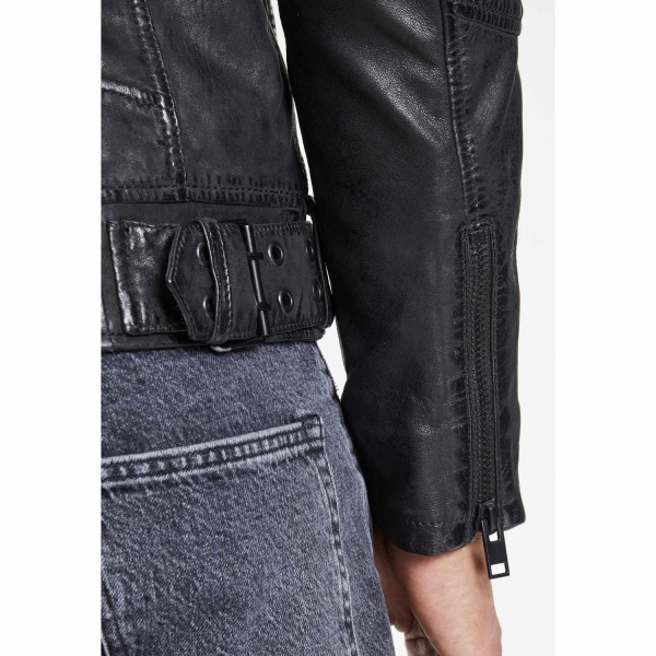 Geaca de Piele Barbati Gipsy Neagra G2MKayto – IMBRACAMINTE — fotografia 7
