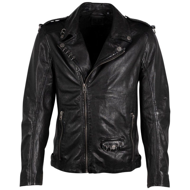 Geaca de Piele Barbati Gipsy Neagra G2MKillian – IMBRACAMINTE