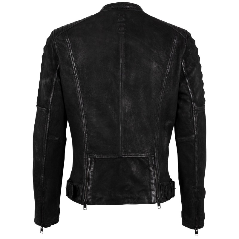 Geaca de Piele Barbati Gipsy Neagra G2MKjas – IMBRACAMINTE